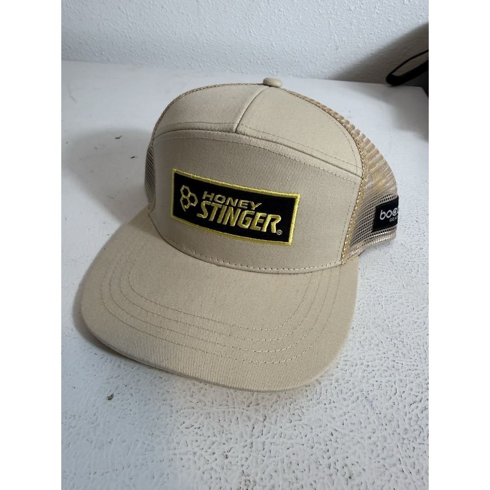 NEW Honey Stinger 3 panel trucker hat. Boco Gear.‎ Snapback. Hiking Outdoors